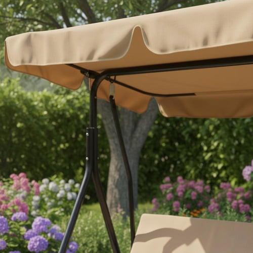 أرجوحة خارجية مريحة مع مظلة