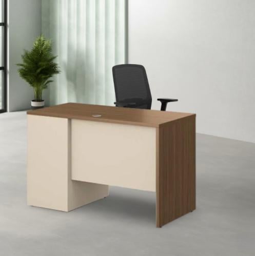 طاوله مكتب عمل بتصميم خشبي مقاس 120 سم