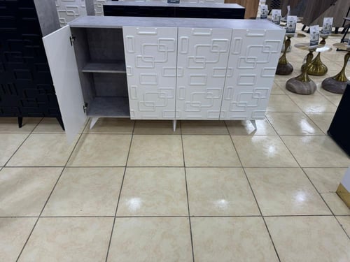 دولاب استقبال مقاس 150 سم لون رمادي فاتح