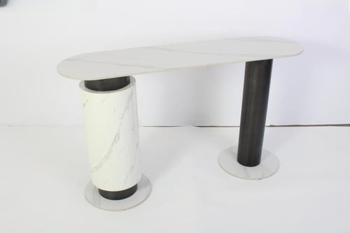 كنسول سيراميك لون رمادي