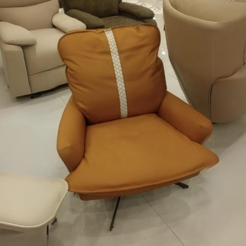 كرسي استرخاء دوار لون اورانج