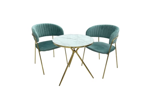 طقم طاولة وكرسيين بتصميم أنيق