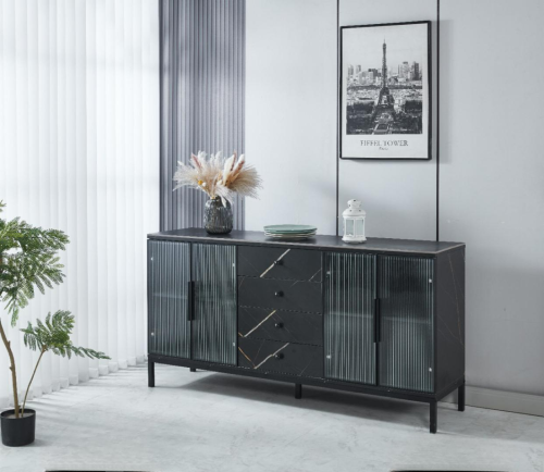 دولاب بوفيه أنيق وعصري بتصميم فاخر مقاس 160 سم