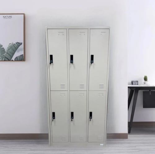 خزانة تخزين متينه وعمليه معدنية 6 خانة