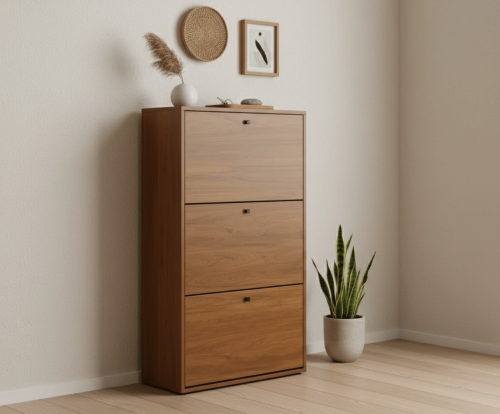 دولاب أحذية بتصميم عملي بألوان مختلفة مقاس 120 سم