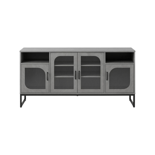 دولاب بوفيه بتصميم انيق بألوان مختلفه مقاس 180 سم