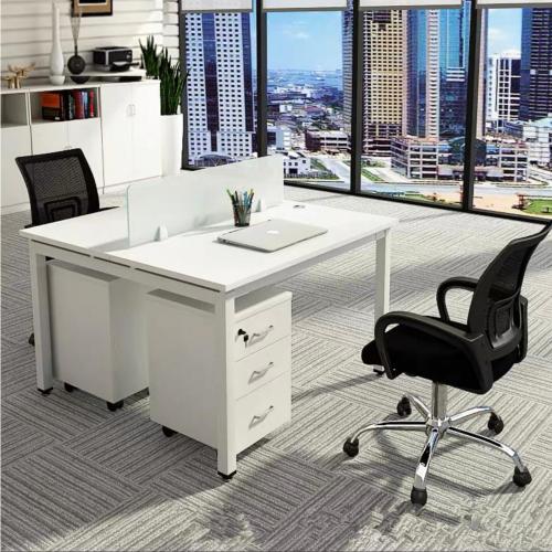 طاولة مكتب ثنائية مع فواصل تنظيمية بمقاس 120 سم