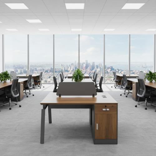 مكتب مزدوج عصري وعملي مقاس 120 سم