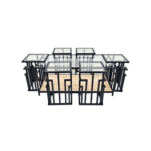 طقم طاولات خدمة عصري ومبتكر 7 قطع