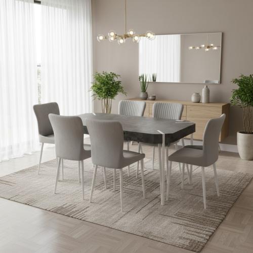 طقم طاولة طعام أنيق وعصري 6 كرسي و8 كرسي