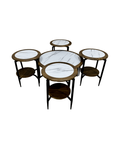 طقم طاولات خدمه 4+1 مقاس 80 سم