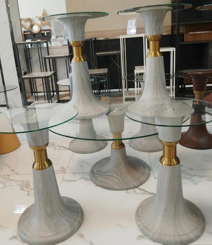 طقم طاولات خدمة بتصميم خيالي 6+1