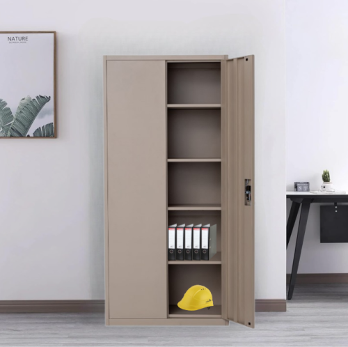 دولاب حديد مكتبي ببابين مقاس 85 سم