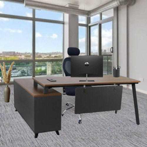 مكتب مكتبي فاخر بإطار متين وأدراج تخزين بمقاس 160...