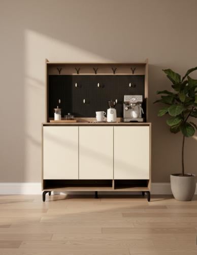 دولاب بوفية بتصميم فاخر مقاس 120 سم