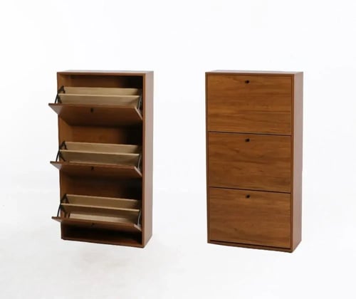 دولاب أحذية بتصميم عملي بألوان مختلفة مقاس 120 سم