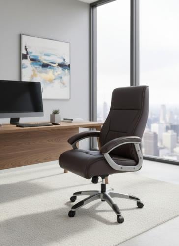 كرسي مكتبي دوار لون كوفي