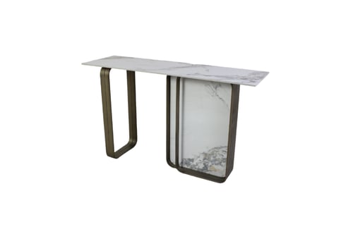 كنسول سيراميك لون رمادي فاتح