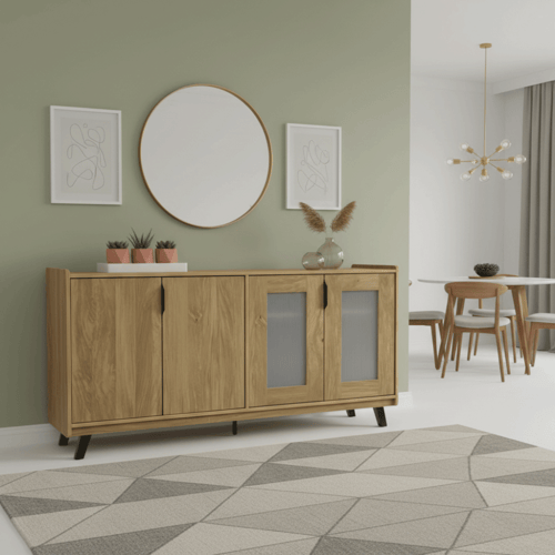 دولاب بوفيه مودرن أنيق وعصري مقاس 160 سم