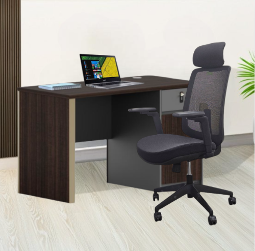 مكتب خشبي عصري بتصميم أنيق مقاس 120 سم