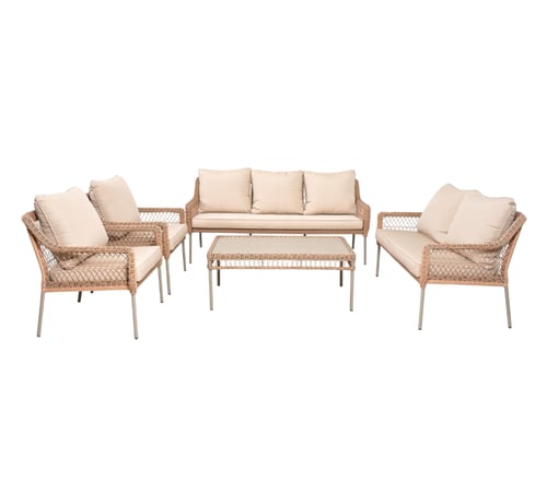 جلسة خارجية 7 أشخاص بتصميم عالي الجودة بألوان مختل...