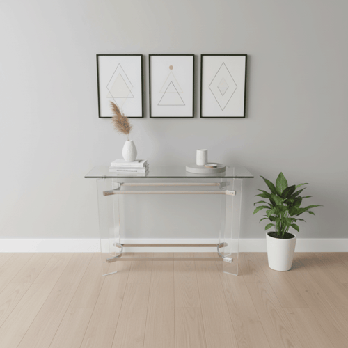 طاولة مدخل بتصميم هندسي فريد 120 سم