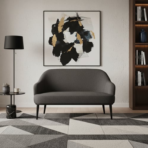 كنبه 2 اشخاص بتصميم عصري حديث بألوان مختلفه