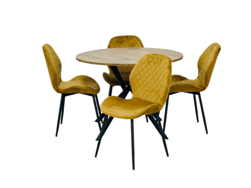 طقم طاولة طعام أنيق وعصري مقاس 100 سم