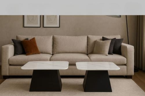 طقم طاولات خدمة بتصميم فريد 1+1