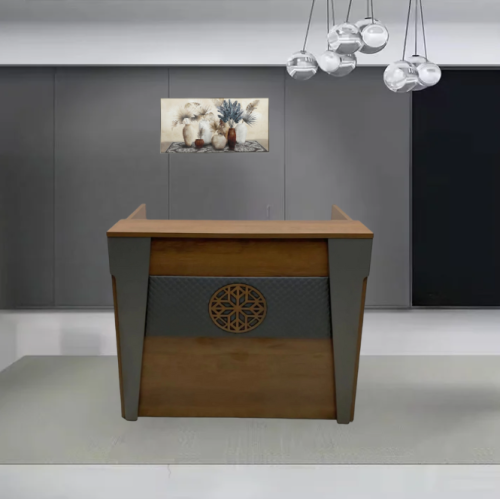 طاوله مكتب استقبال عصري وحديث بلون بني