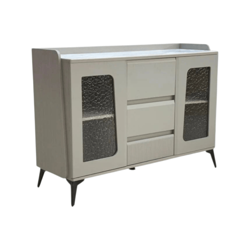 دولاب بوفيه بسطح سيراميك بتنظيم مثالي مقاسات مختلف...