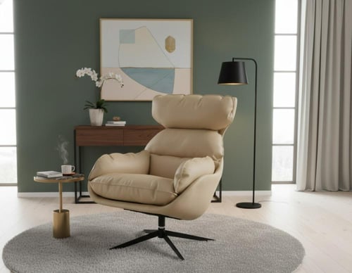 كرسي استرخاء فاخر – راحة وأناقة في تصميم واحد