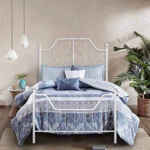 سرير حديد ابيض 190*90 سم