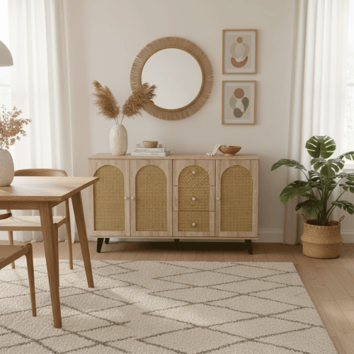 دولاب بوفيه عصري بتصميم أنيق مقاس 160 سم