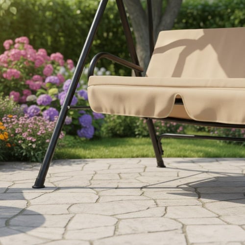 أرجوحة خارجية مريحة مع مظلة