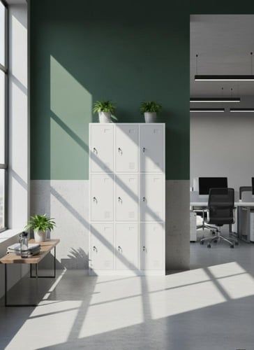 خزانة تخزين متينة وعملية 9 خانة