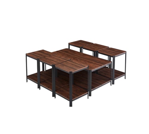 طقم طاولات خدمة 6+1 بتصميم حديث