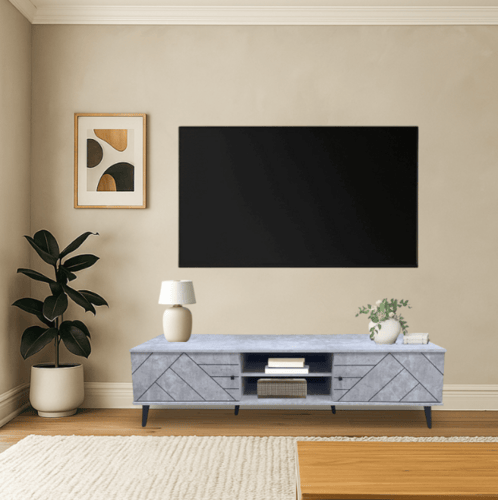 طاولة تلفاز بتصميم مودرن بمقاسات مختلفة