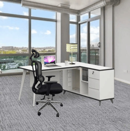 مكتب زاوية أنيق وعصري مقاس 180 سم