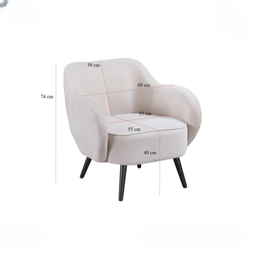 كرسي مفرد عصري وأنيق