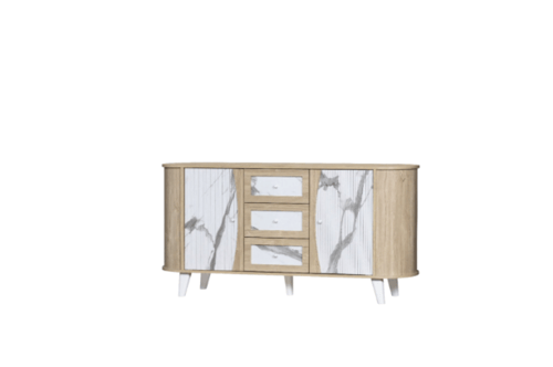 دولاب بوفيه بتصميم عصري وحديث مقاس 160 سم