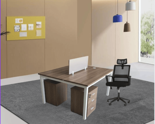 مكتب عمل مزدوج بتصميم عصري 120 سم