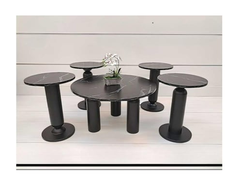 طقم طاولات خدمة فاخرة بالوان مختلفه مقاس 80 سم