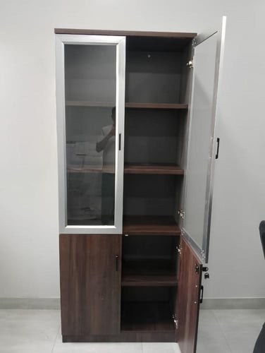 دولاب مكتبي فاخر 2 باب مقاس 80 سم