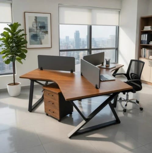 محطات عمل مشتركة (Workstations) - تصميم هندسي عصري...