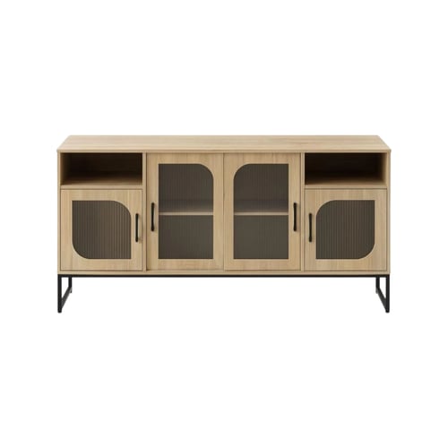 دولاب بوفيه بتصميم انيق بألوان مختلفه مقاس 180 سم