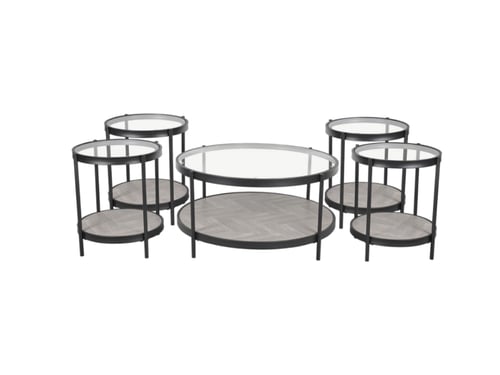 طقم طاولات قهوة عصرية بتصميم أنيق