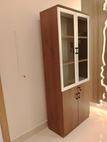 دولاب مكتبي فاخر 2 باب مقاس 80 سم
