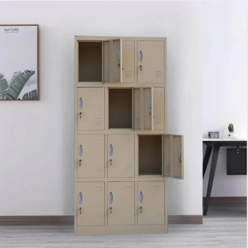 خزانة تخزين معدنية 12 خانة