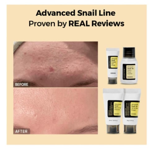 كوسركس - مجموعة الحلزون للعناية بالبشرة - COSRX